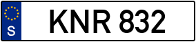 Trailer License Plate